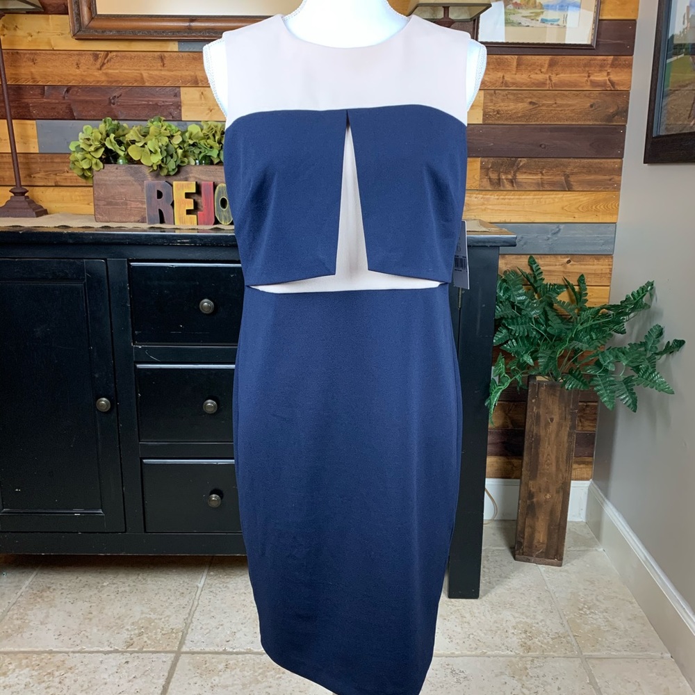 Donna Morgan Colorblock Dress NWT